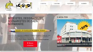 Page d’accueil du site de l’association ACCA BD.